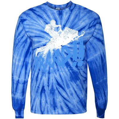 Braap Snowmobiling Gift Cool Snowmobile Driver Gift Tie-Dye Long Sleeve Shirt
