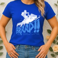 Braap Snowmobiling Gift Cool Snowmobile Driver Gift Womens T-Shirt