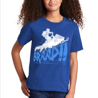 Braap Snowmobiling Gift Cool Snowmobile Driver Gift Kids T-Shirt