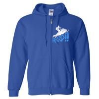 Braap Snowmobiling Gift Cool Snowmobile Driver Gift Full Zip Hoodie