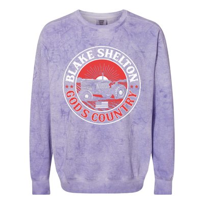 Blake Shelton GodS Country Tractor Colorblast Crewneck Sweatshirt