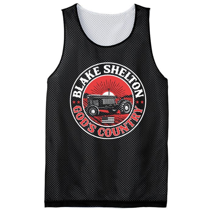 Blake Shelton GodS Country Tractor Mesh Reversible Basketball Jersey Tank