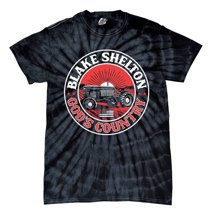 Blake Shelton GodS Country Tractor Tie-Dye T-Shirt