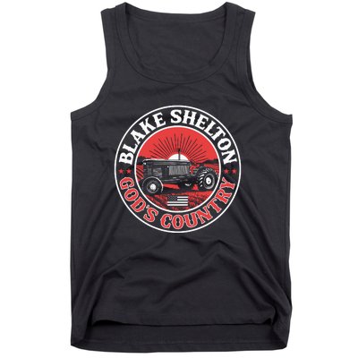 Blake Shelton GodS Country Tractor Tank Top