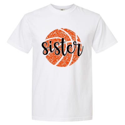 Basketball Sister Girl Distressed Sports Fan Garment-Dyed Heavyweight T-Shirt