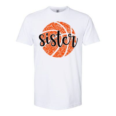 Basketball Sister Girl Distressed Sports Fan Softstyle CVC T-Shirt