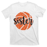 Basketball Sister Girl Distressed Sports Fan T-Shirt