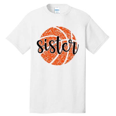 Basketball Sister Girl Distressed Sports Fan Tall T-Shirt