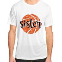 Basketball Sister Girl Distressed Sports Fan Adult ChromaSoft Performance T-Shirt