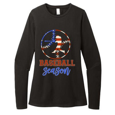 Baseball Season Game Day Vibes Baseball Softball Season Gift Womens CVC Long Sleeve Shirt