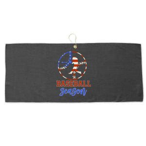 Baseball Season Game Day Vibes Baseball Softball Season Gift Large Microfiber Waffle Golf Towel