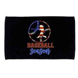 Baseball Season Game Day Vibes Baseball Softball Season Gift Microfiber Hand Towel