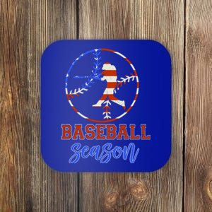 Baseball Season Game Day Vibes Baseball Softball Season Gift Coaster