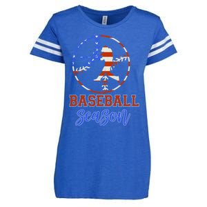 Baseball Season Game Day Vibes Baseball Softball Season Gift Enza Ladies Jersey Football T-Shirt