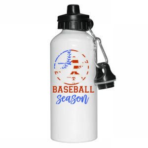 Baseball Season Game Day Vibes Baseball Softball Season Gift Aluminum Water Bottle