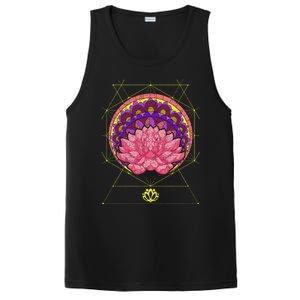 Boho Sacred Geometry Spiritual Yoga Bohemian Lotus Flower Gift PosiCharge Competitor Tank