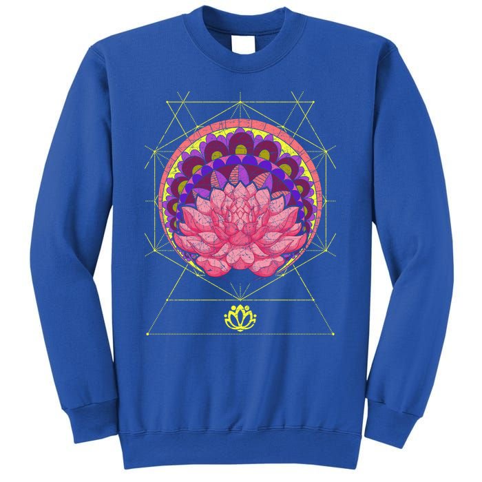 Boho Sacred Geometry Spiritual Yoga Bohemian Lotus Flower Gift Sweatshirt