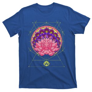 Boho Sacred Geometry Spiritual Yoga Bohemian Lotus Flower Gift T-Shirt