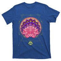 Boho Sacred Geometry Spiritual Yoga Bohemian Lotus Flower Gift T-Shirt