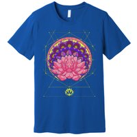 Boho Sacred Geometry Spiritual Yoga Bohemian Lotus Flower Gift Premium T-Shirt