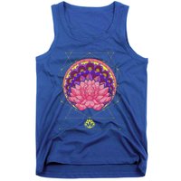 Boho Sacred Geometry Spiritual Yoga Bohemian Lotus Flower Gift Tank Top