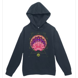 Boho Sacred Geometry Spiritual Yoga Bohemian Lotus Flower Gift Urban Pullover Hoodie