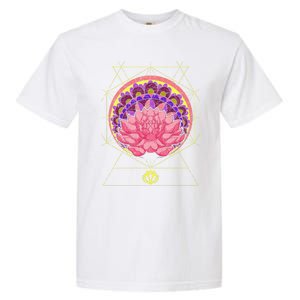 Boho Sacred Geometry Spiritual Yoga Bohemian Lotus Flower Gift Garment-Dyed Heavyweight T-Shirt