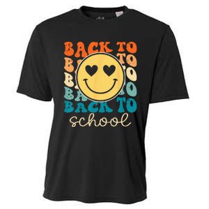 Boho Style Groovy Smile Back to School Cooling Performance Crew T-Shirt