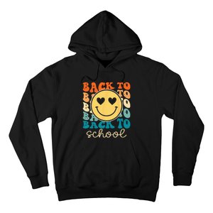 Boho Style Groovy Smile Back to School Hoodie