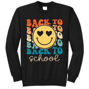 Boho Style Groovy Smile Back to School Sweatshirt