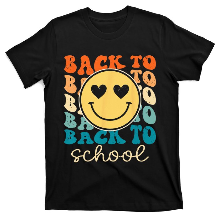 Boho Style Groovy Smile Back to School T-Shirt