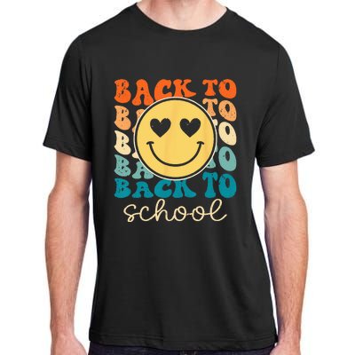 Boho Style Groovy Smile Back to School Adult ChromaSoft Performance T-Shirt