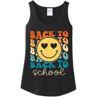 Boho Style Groovy Smile Back to School Ladies Essential Tank