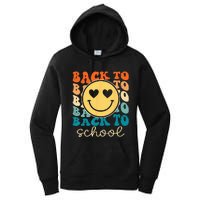 Boho Style Groovy Smile Back to School Women's Pullover Hoodie