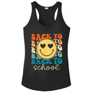 Boho Style Groovy Smile Back to School Ladies PosiCharge Competitor Racerback Tank