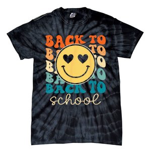 Boho Style Groovy Smile Back to School Tie-Dye T-Shirt