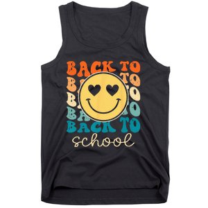 Boho Style Groovy Smile Back to School Tank Top