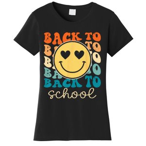 Boho Style Groovy Smile Back to School Women's T-Shirt