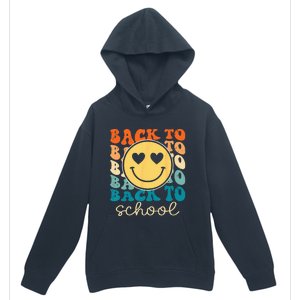 Boho Style Groovy Smile Back to School Urban Pullover Hoodie