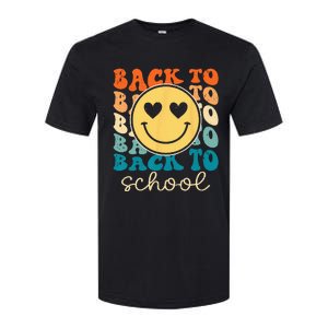 Boho Style Groovy Smile Back to School Softstyle CVC T-Shirt