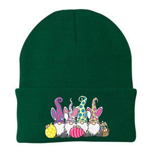 Bunny Spring Gnome Easter Egg Hunting And Basket Knit Cap Winter Beanie