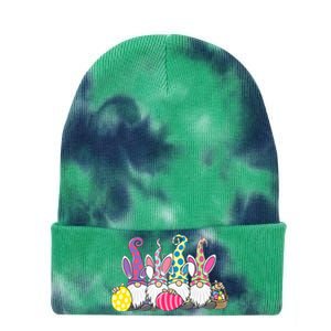 Bunny Spring Gnome Easter Egg Hunting And Basket Tie Dye 12in Knit Beanie