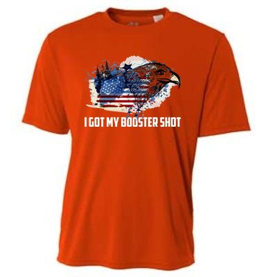 Booster Shot Gift America Veteran Usa Teacher Military Gift Cooling Performance Crew T-Shirt