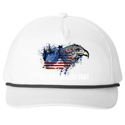 Booster Shot Gift America Veteran Usa Teacher Military Gift Snapback Five-Panel Rope Hat