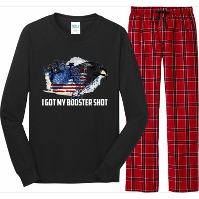 Booster Shot Gift America Veteran Usa Teacher Military Gift Long Sleeve Pajama Set