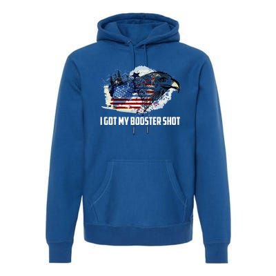 Booster Shot Gift America Veteran Usa Teacher Military Gift Premium Hoodie