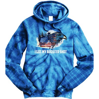 Booster Shot Gift America Veteran Usa Teacher Military Gift Tie Dye Hoodie