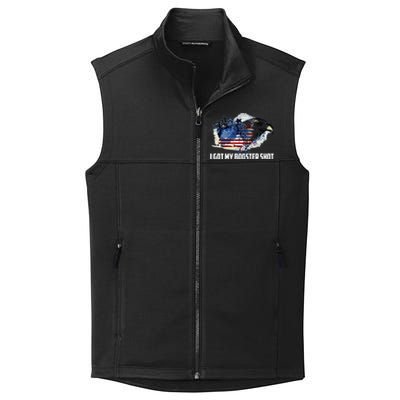 Booster Shot Gift America Veteran Usa Teacher Military Gift Collective Smooth Fleece Vest