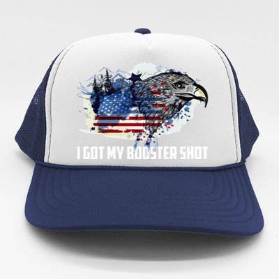 Booster Shot Gift America Veteran Usa Teacher Military Gift Trucker Hat