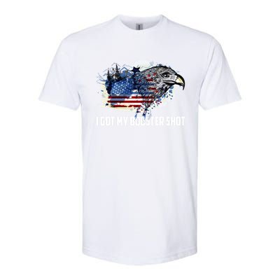 Booster Shot Gift America Veteran Usa Teacher Military Gift Softstyle CVC T-Shirt